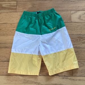 Vintage Pierre Cardin Paris boys tri-colour swim trunks/shorts